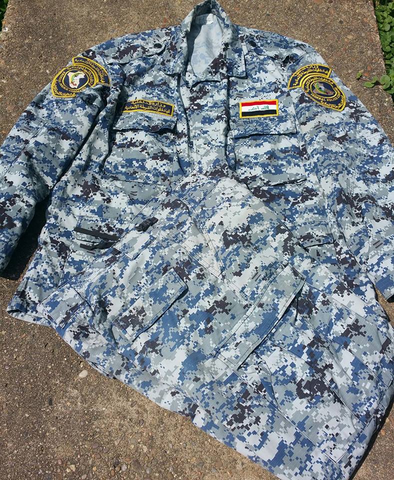 Iraqi Federal Police Pixelated Camouflage Uniform MIDDLE EAST World