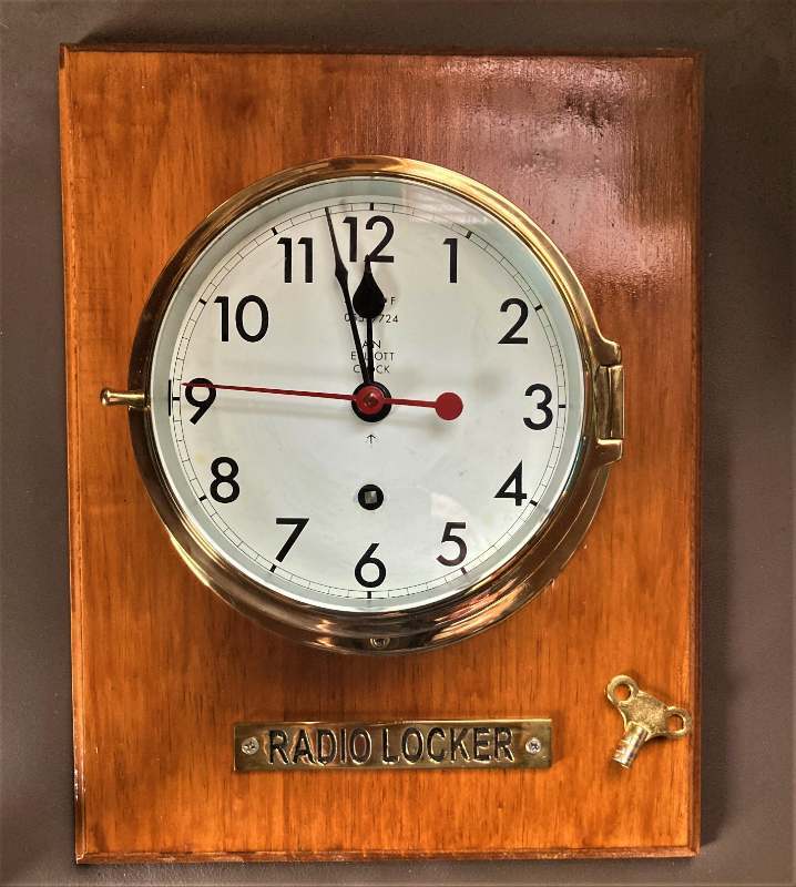 British Navy Elliott deck clock post WW2 The Navy & Marines World